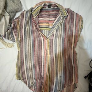Anthropologie Multicolor Striped Blouse